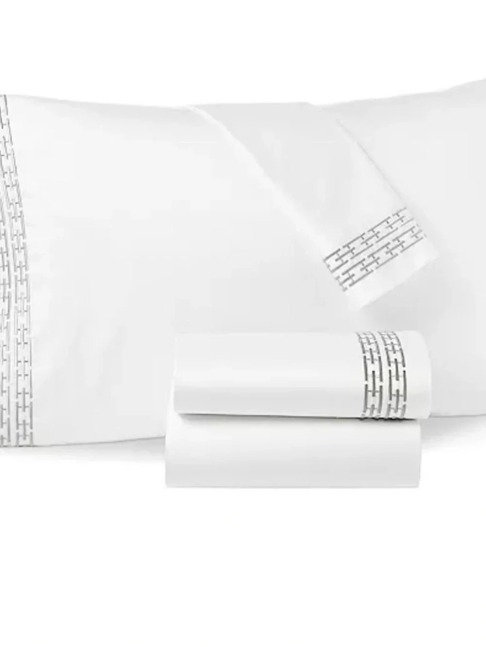 Hotel Collection Chain Links Embroidered 100% Pima Cotton 4-Pc. Sheet Set, King
